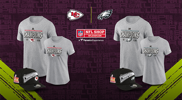 Conference Champs gear available now via NFL Shop