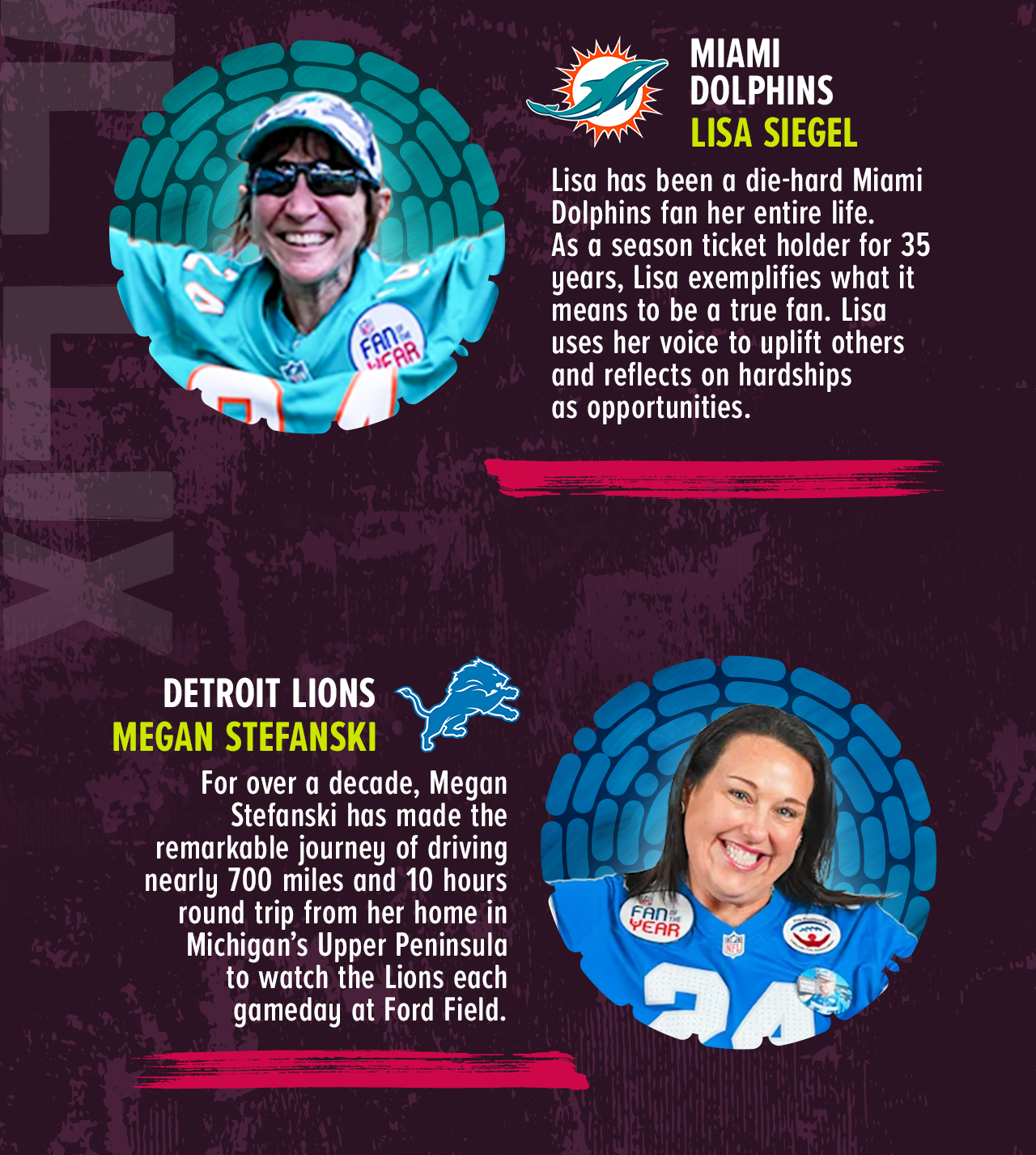 Fan of the Year participants 