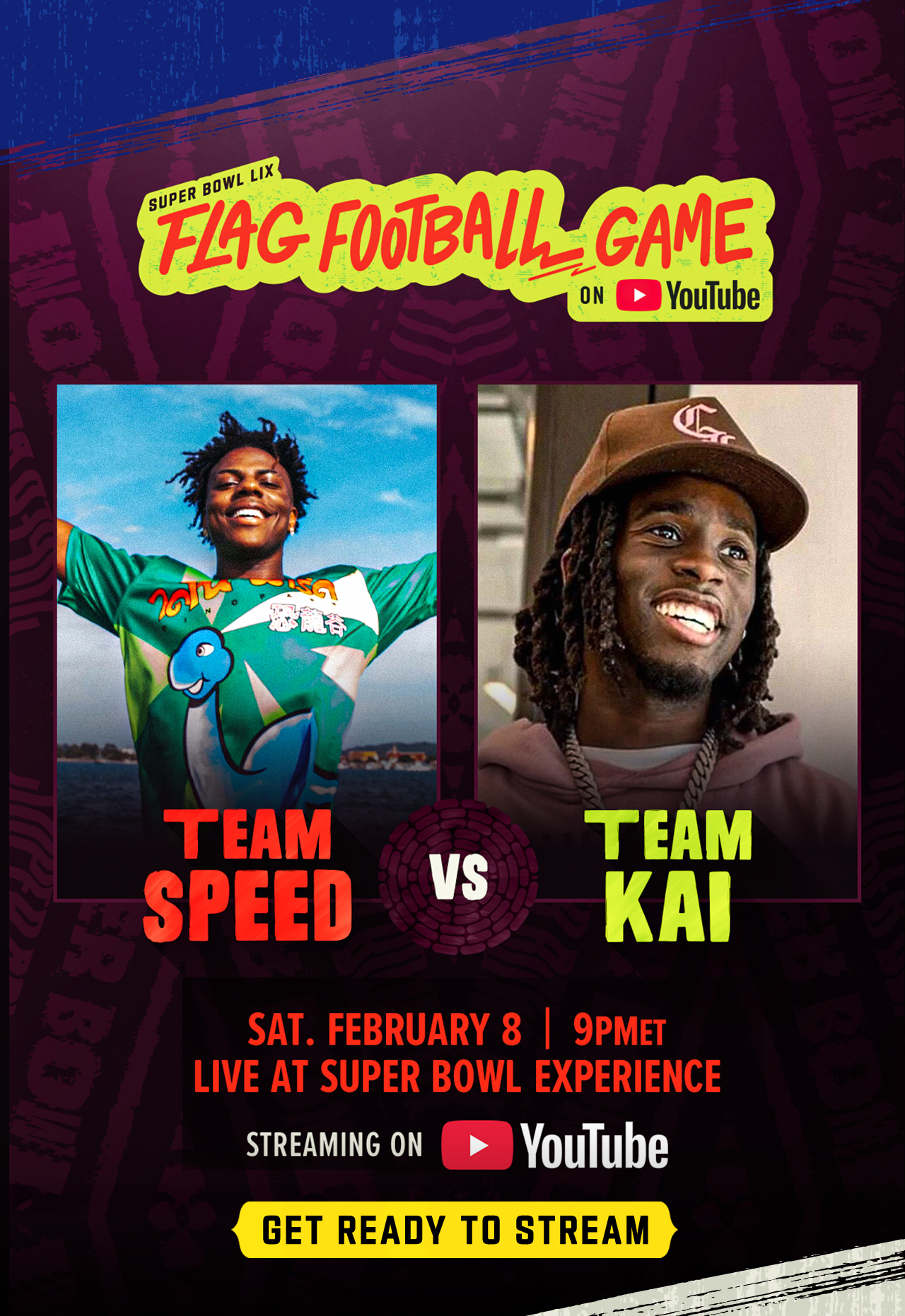 Super Bowl LIX Flag Football Game On YouTube - Get Ready To Stream