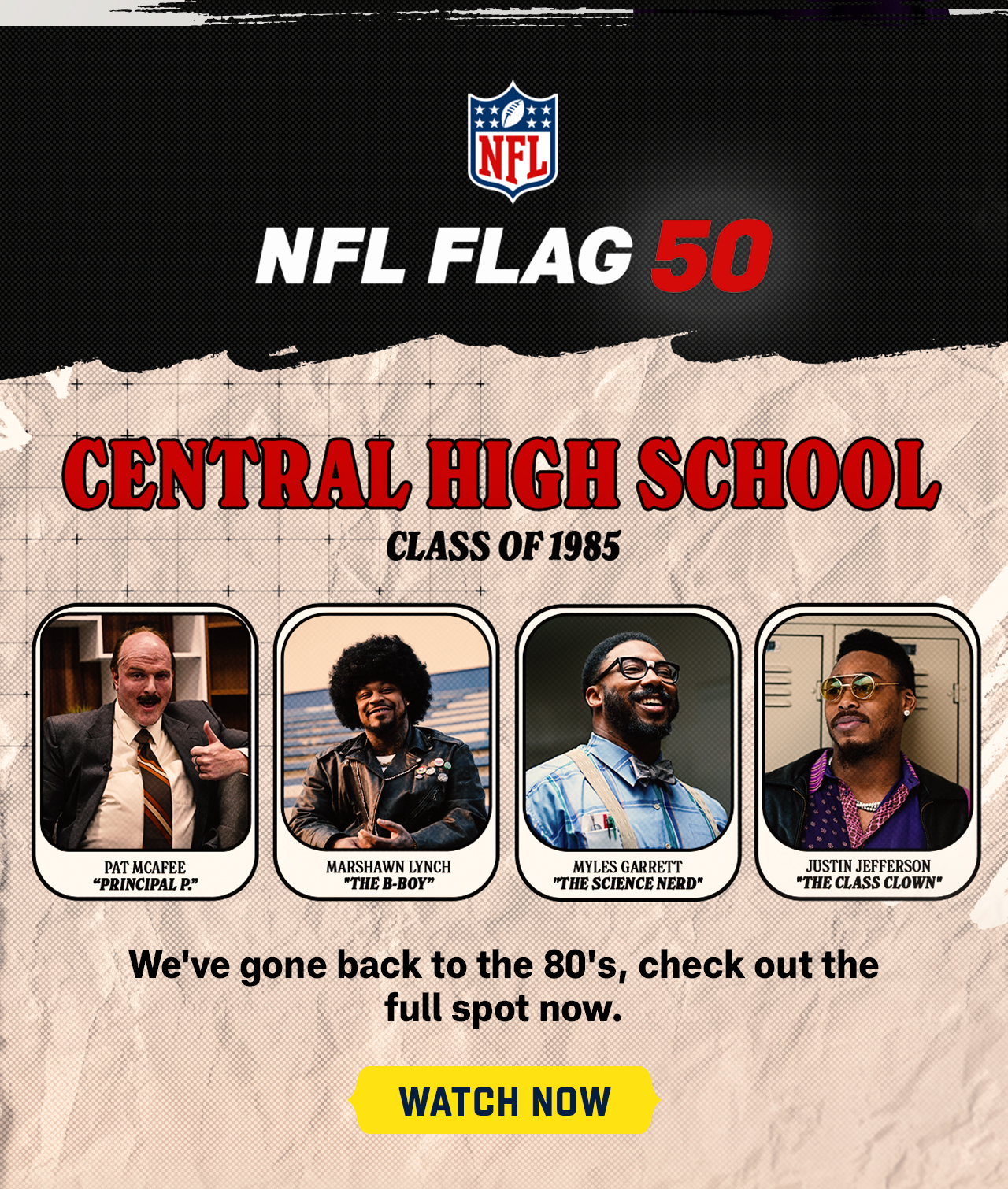 We've gone back to the 80's, check out the full spot now. 