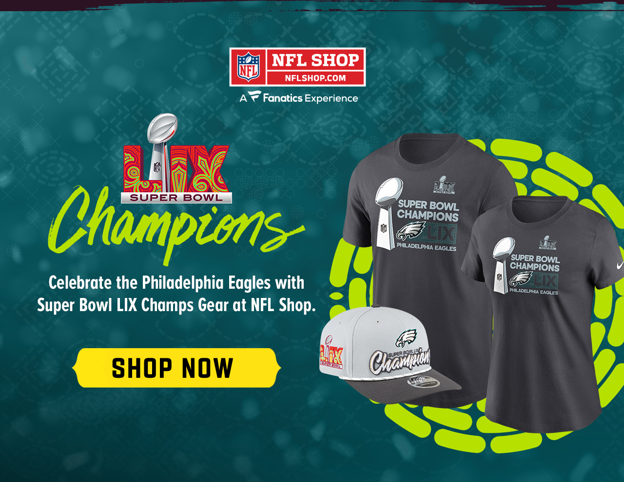 Celebrate the Philadelphia Eagles with Super Bowl LIX Champs Gear at NFL Shop - Shop Now