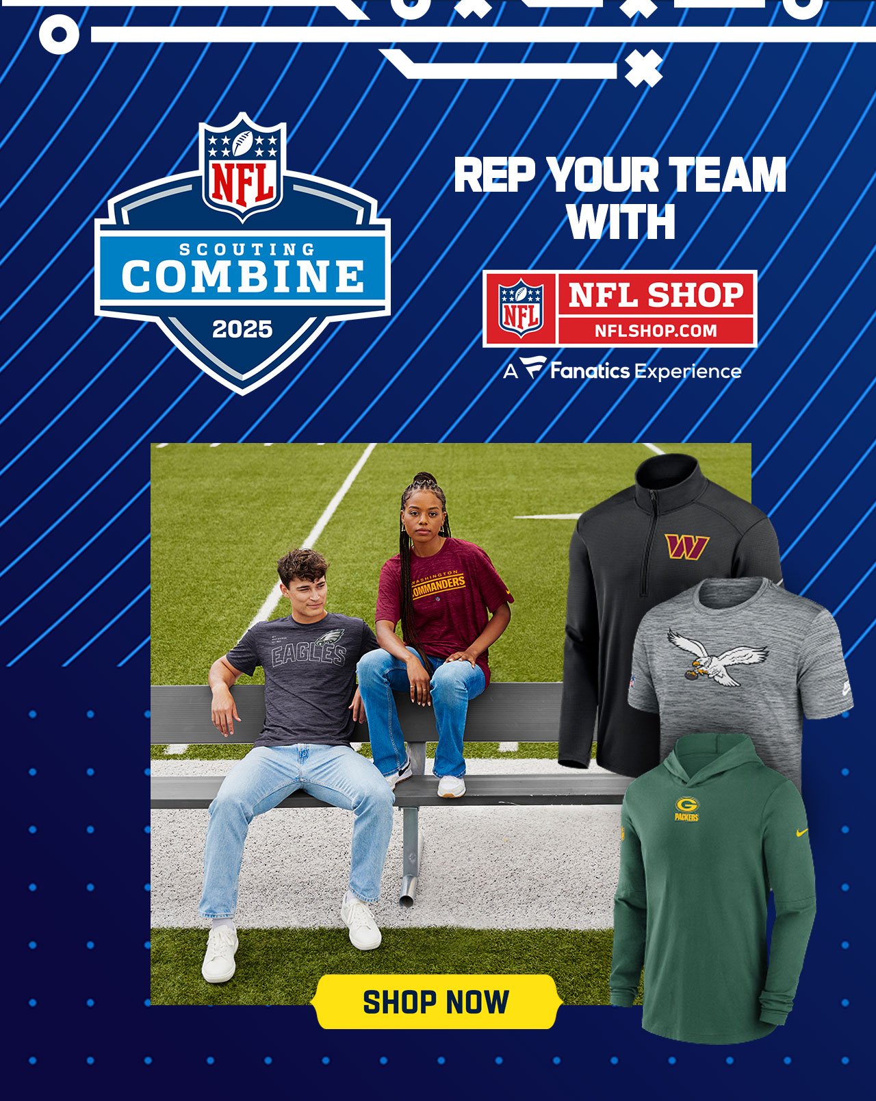 2025 NFL Scouting Combine - Rep Your Team With NFL Shop