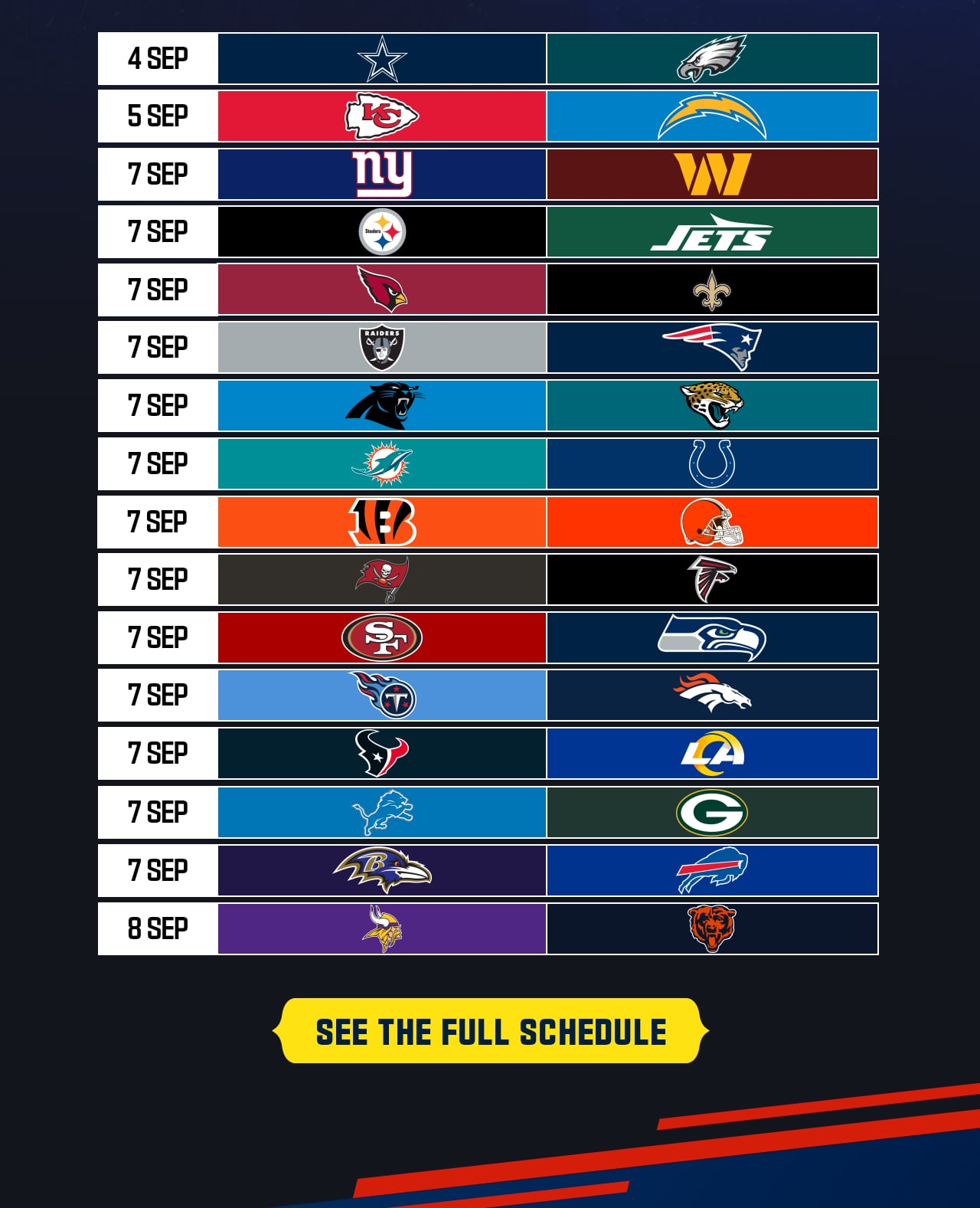 2025 Schedule