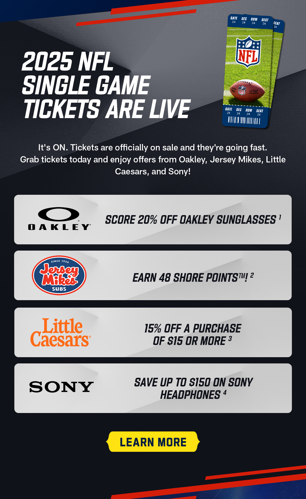 2025 Single Game Tickets Are Live - Learn More