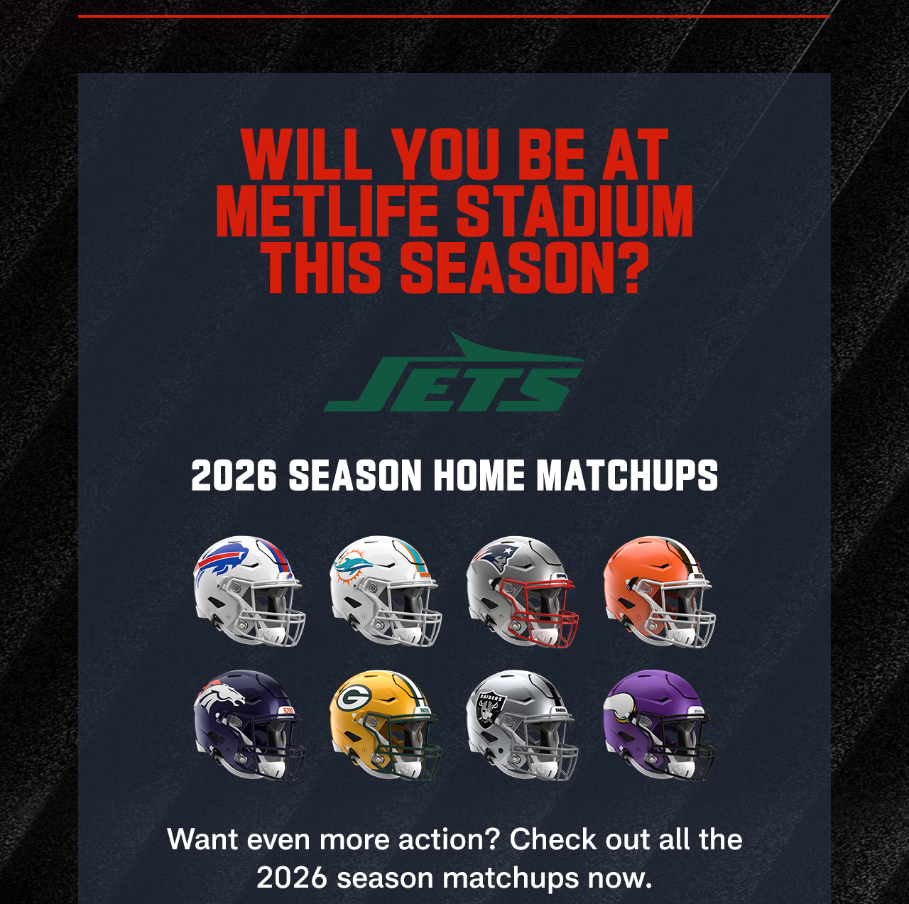 Will You Be At Metlife Stadium This Season?