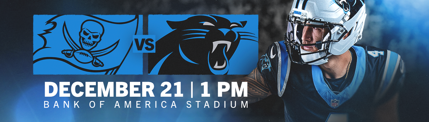 Tampa Bay Buccaneers vs. Carolina Panthers | Dec. 21