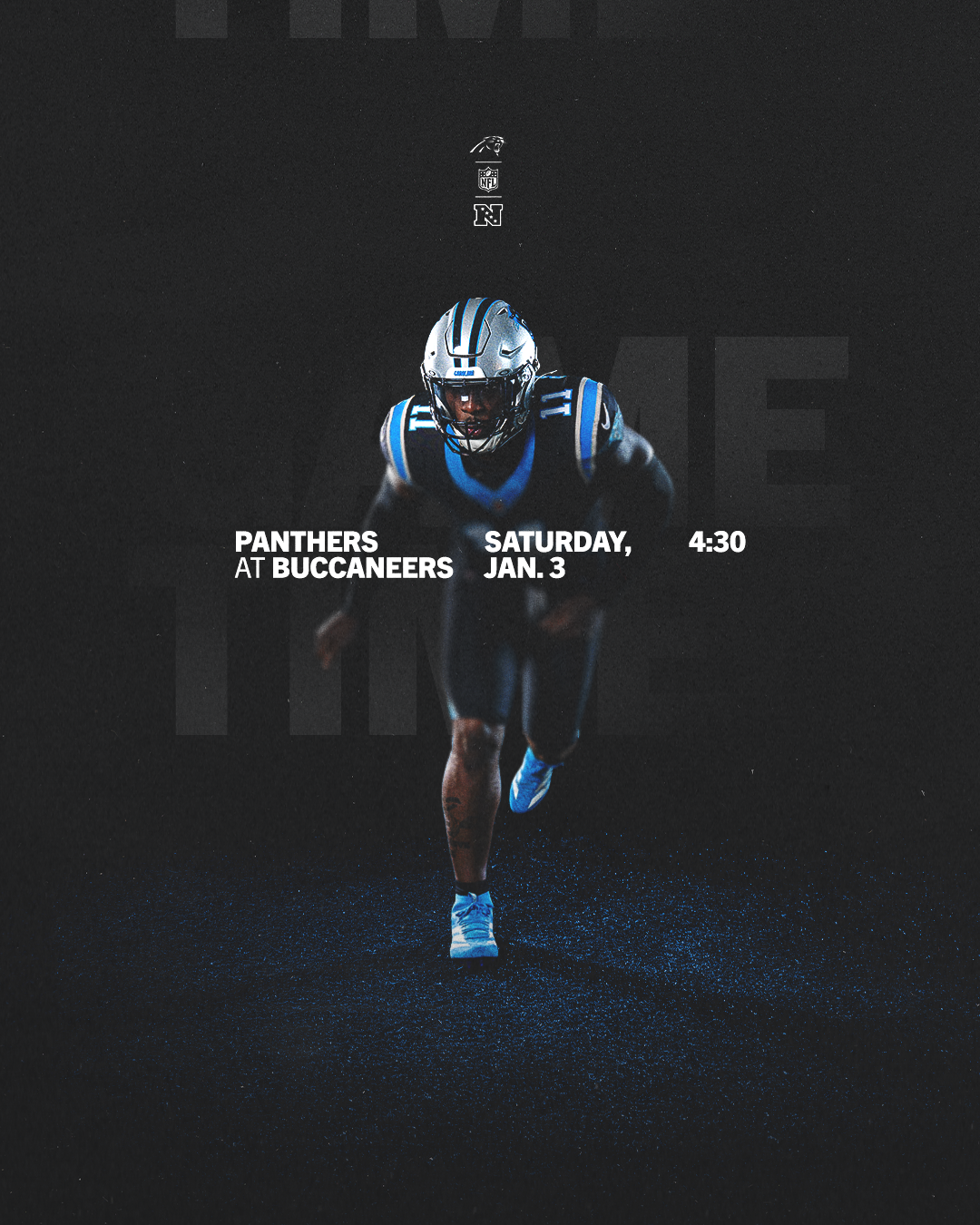 Panthers vs. Bucs | Sat. Jan 3 @ 4:30 PM
