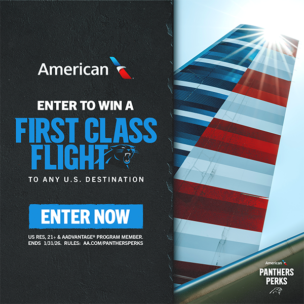 Enter to win a first class flight, presented by American Airlines