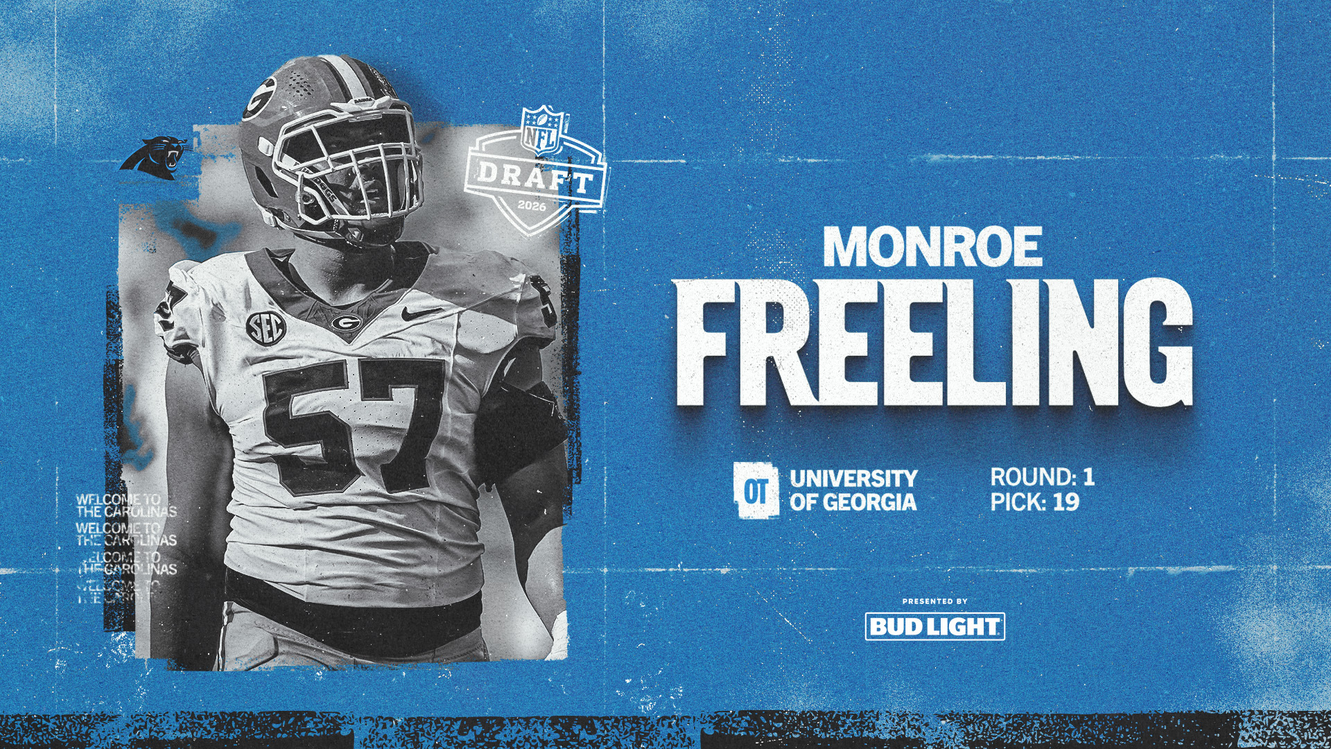 The Carolina Panthers Select Monroe Freeling