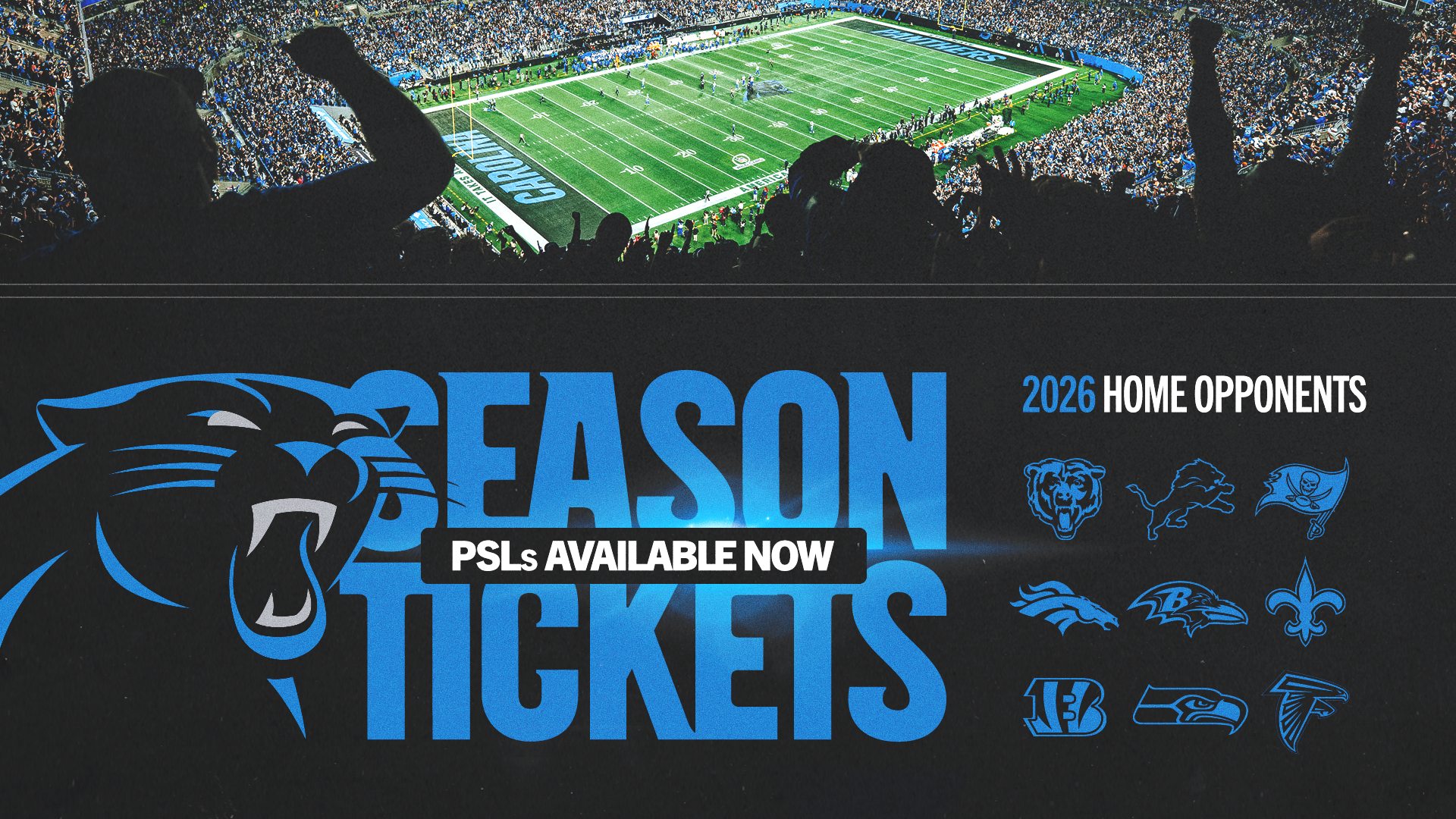 Lock In Panthers PSLs/Season Tickets Today.