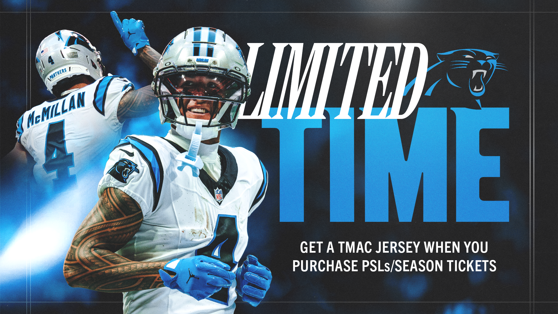 Lock In Panthers PSLs/Season Tickets Today.