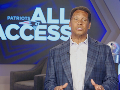 Steve Burton in Patriots All Access.