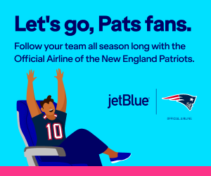 Let's go, Pats fans. Follow your team all season long with the official airline of the New England Patriots.
