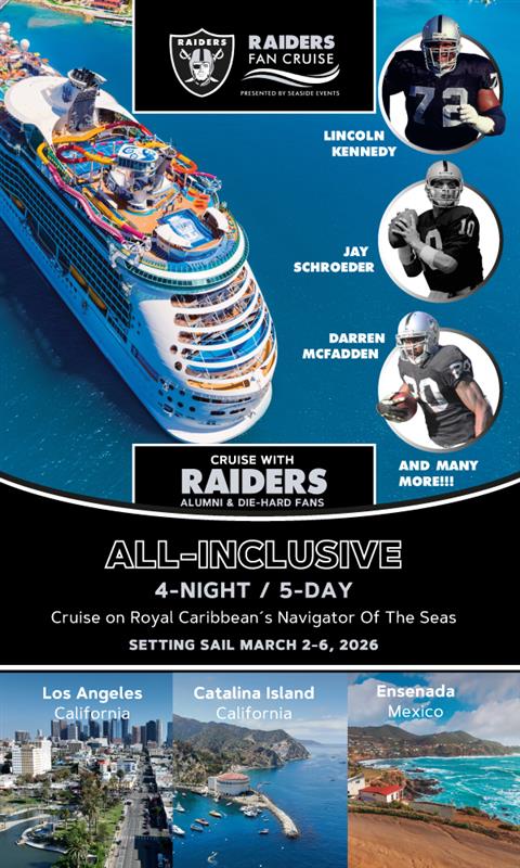 Raiders Fan Cruise Presented by Seaside Events