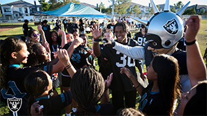 Middle School Showcase: Raiders attended flag football game
