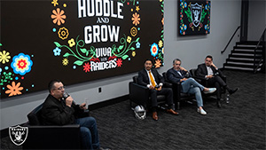 Raiders host Huddle and Grow event at HQ in honor of Hispanic Heritage Month