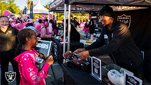 Raiders support American Cancer Society Making Strides Against Breast Cancer fundraiser
