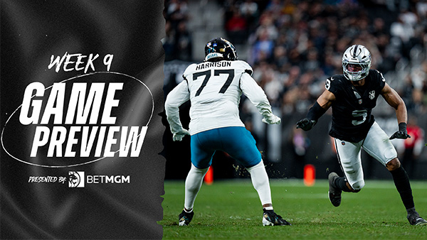 Week 9 Game Preview: Raiders host Jaguars this Sunday