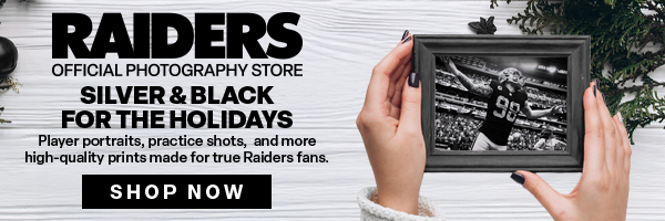 Raiders Official Photography Store | Silver & Black for the Holidays
