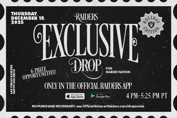 Raiders Exclusive Drop | Only In The Official Raiders App