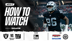 How to watch, listen to, and livestream Raiders vs. Giants
