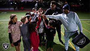 Silver and Black League flag football clinic