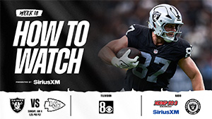 How to watch, listen to, and livestream Raiders vs. Chiefs
