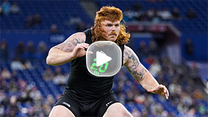 Best moments from the offensive linemen at the 2026 NFL Scouting Combine