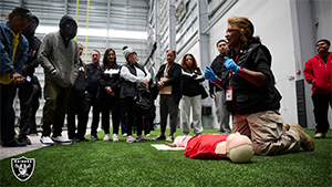 American Heart Health Month event at Raiders HQ
