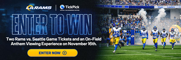 Enter to Win 2 Rams vs Seattle Game Tickets