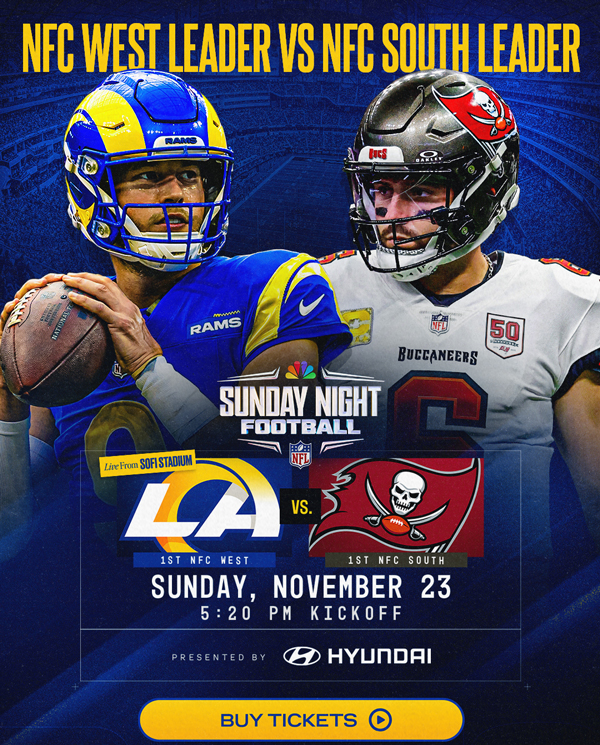Buy Rams vs Buccaneers Tickets