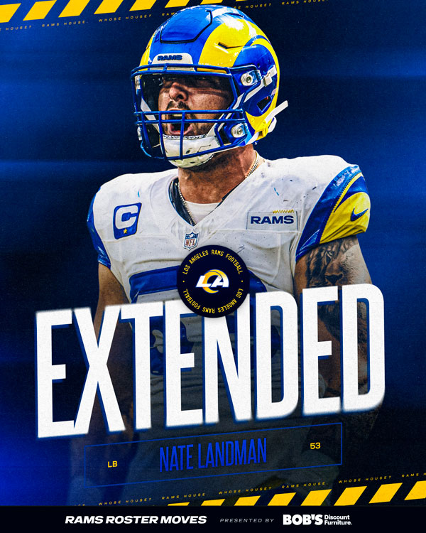 Rams Sign LB Nate Landman to 3-Year Extension