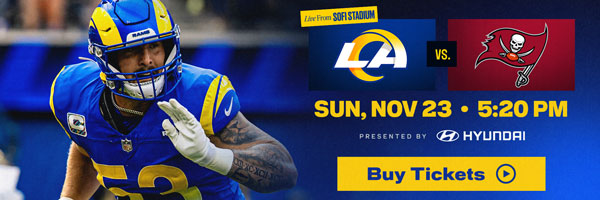 Rams vs Buccaneers - Sunday, November 23
