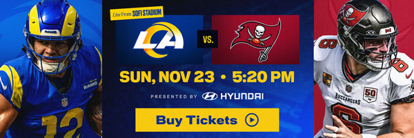 Rams vs Buccaneers - Sunday, November 23