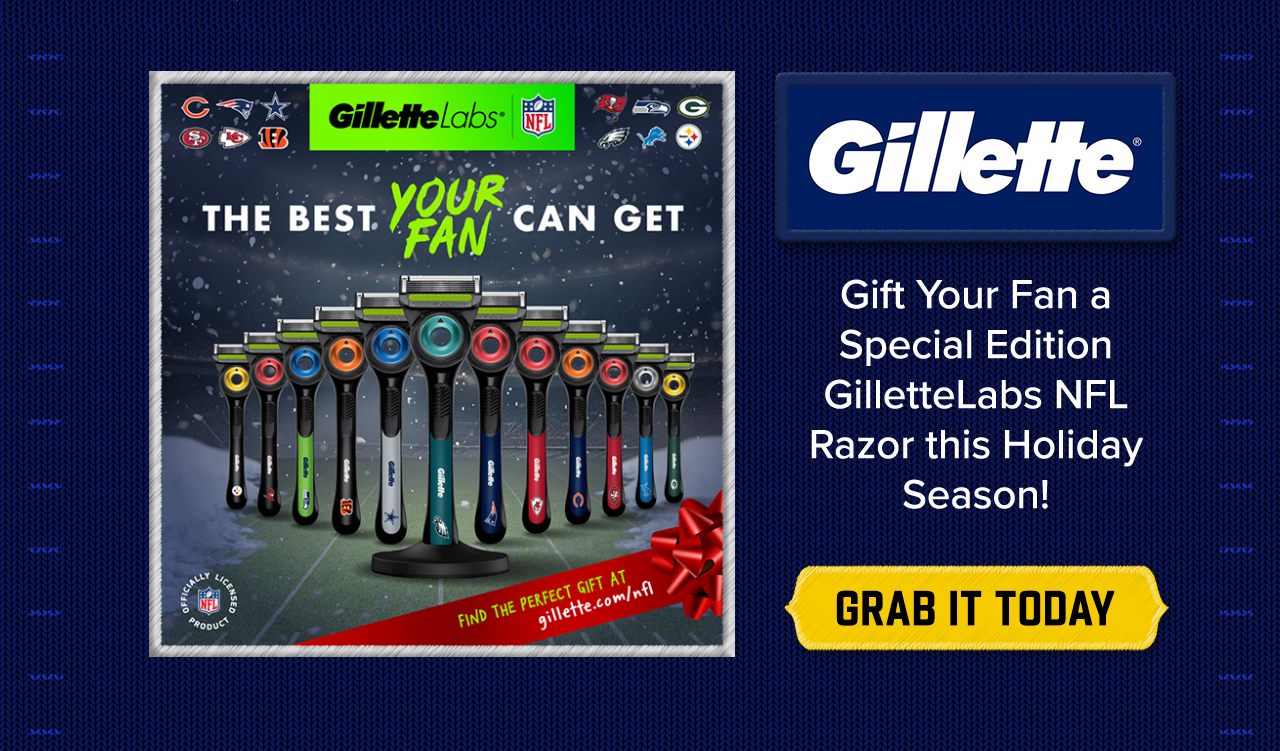 Gift Your Fan a Special Edition GilletteLabs NFL Razor this Holiday Season!