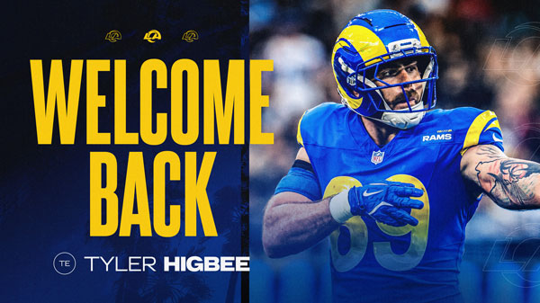 Rams Re-Sign Tight End Tyler Higbee