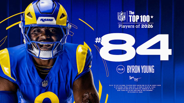 Byron Young Lands on NFL Top 100 Players List