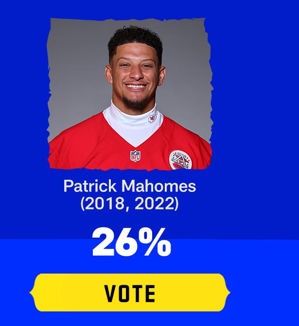 Patrick Mahomes (2018, 2022)