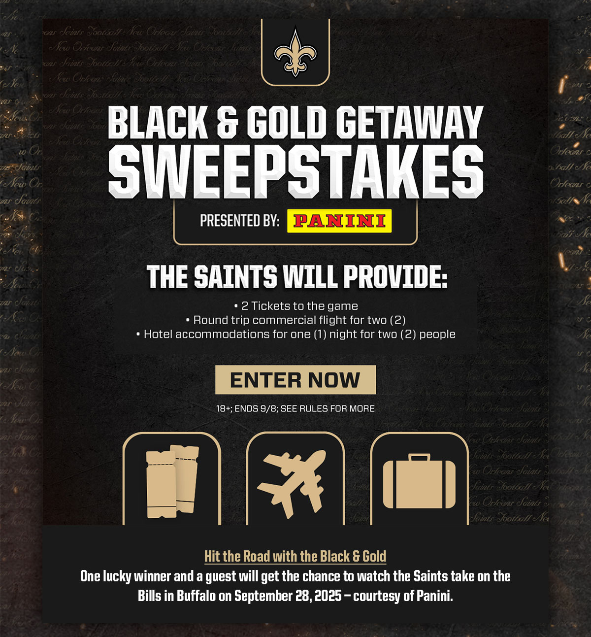 Black & Gold Getaway Sweepstakes