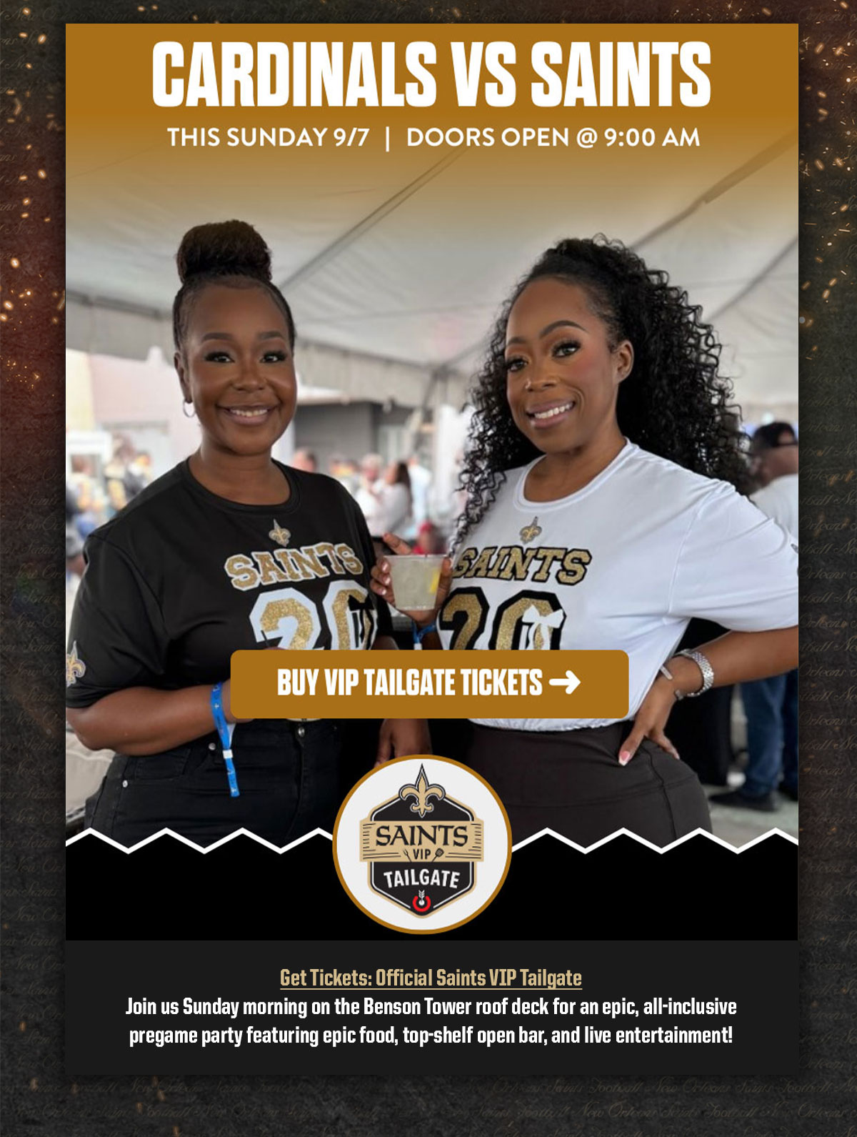 Saints VIP Tailgate