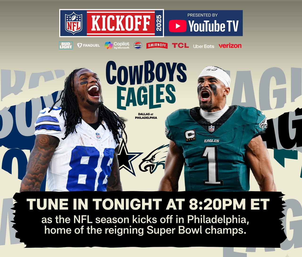 Live Countdown to Kickoff, Celebrate Your Team This Season And Get Ready For Kickoff 2025