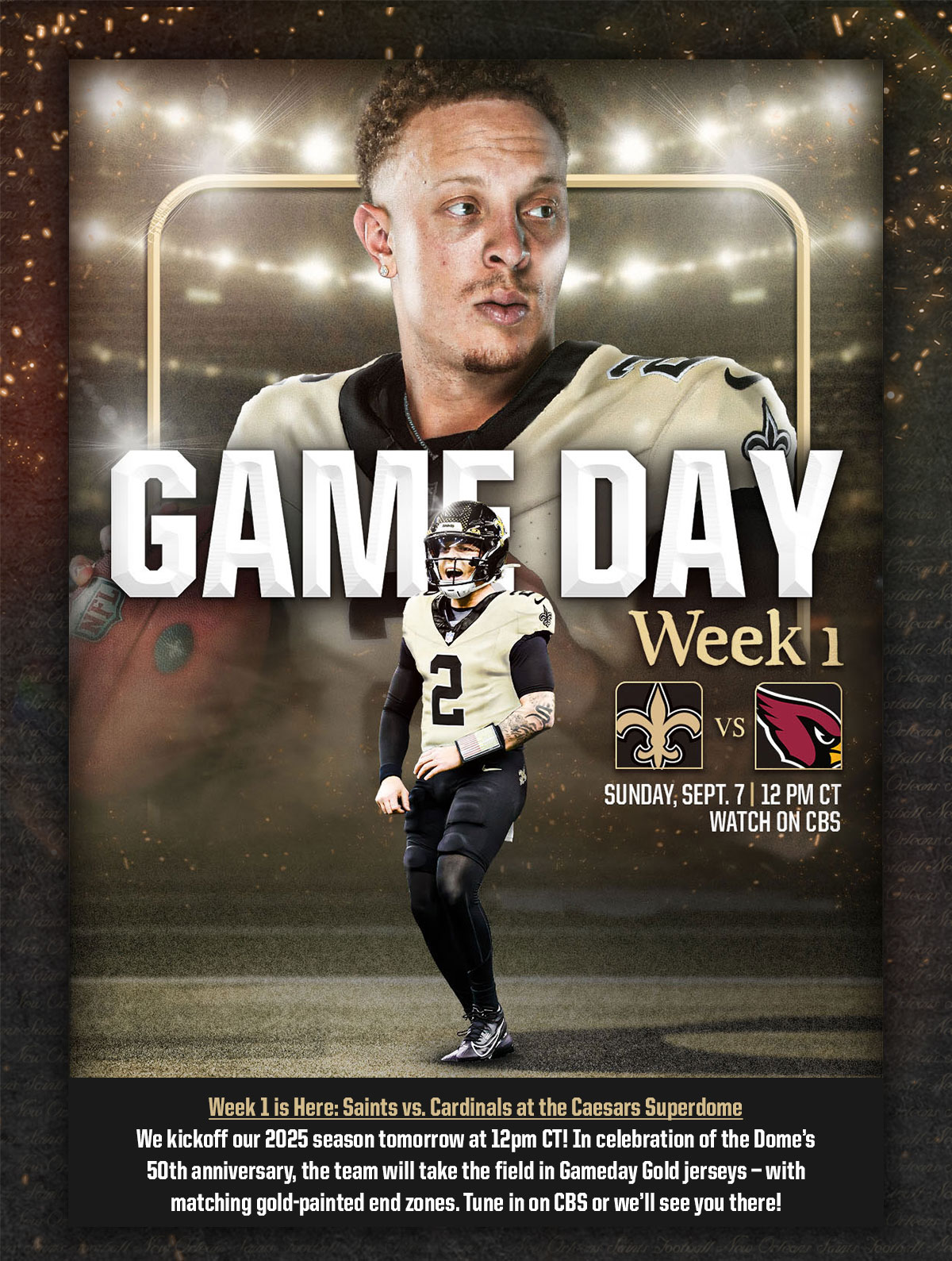 Saints Week 1 Game Preview