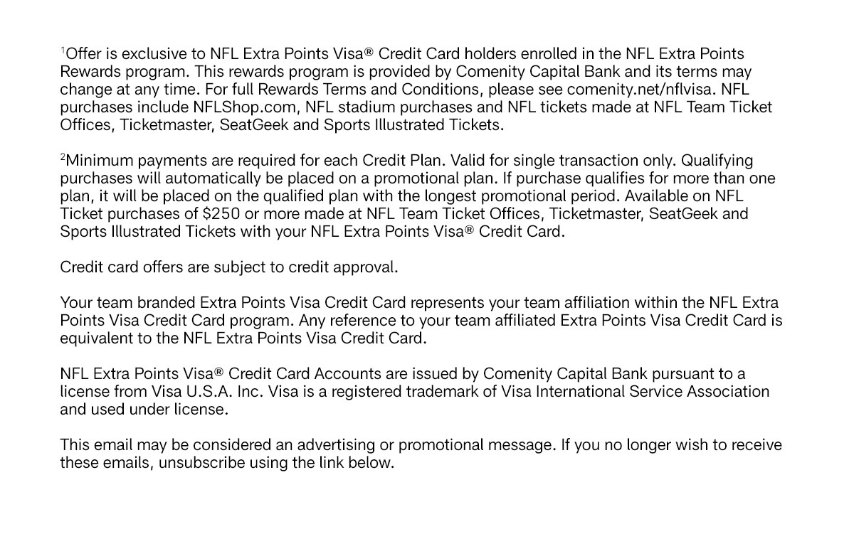 Saints Extra Points Visa Credit Card