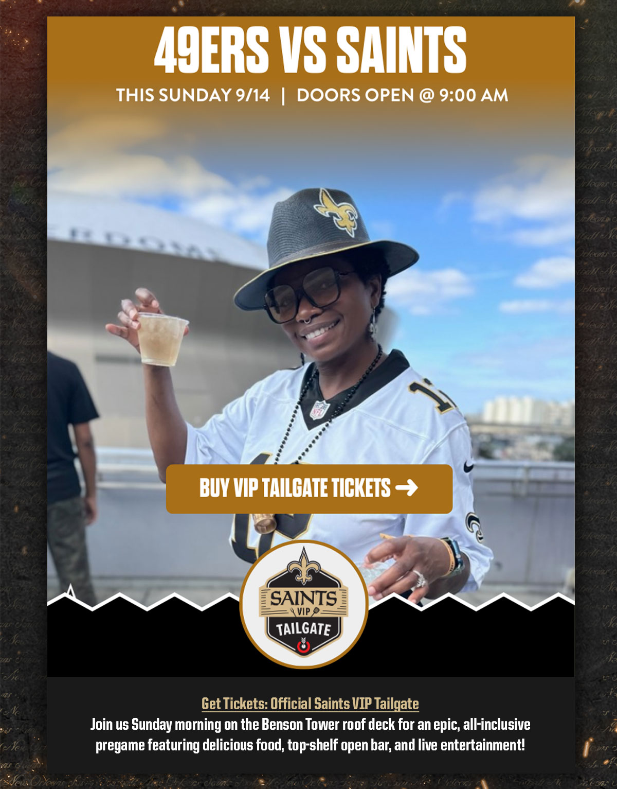 Saints VIP Tailgate