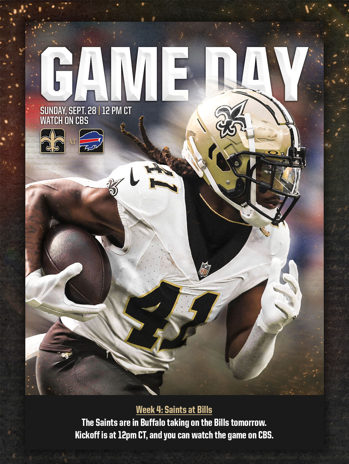 Saints Week Game Preview