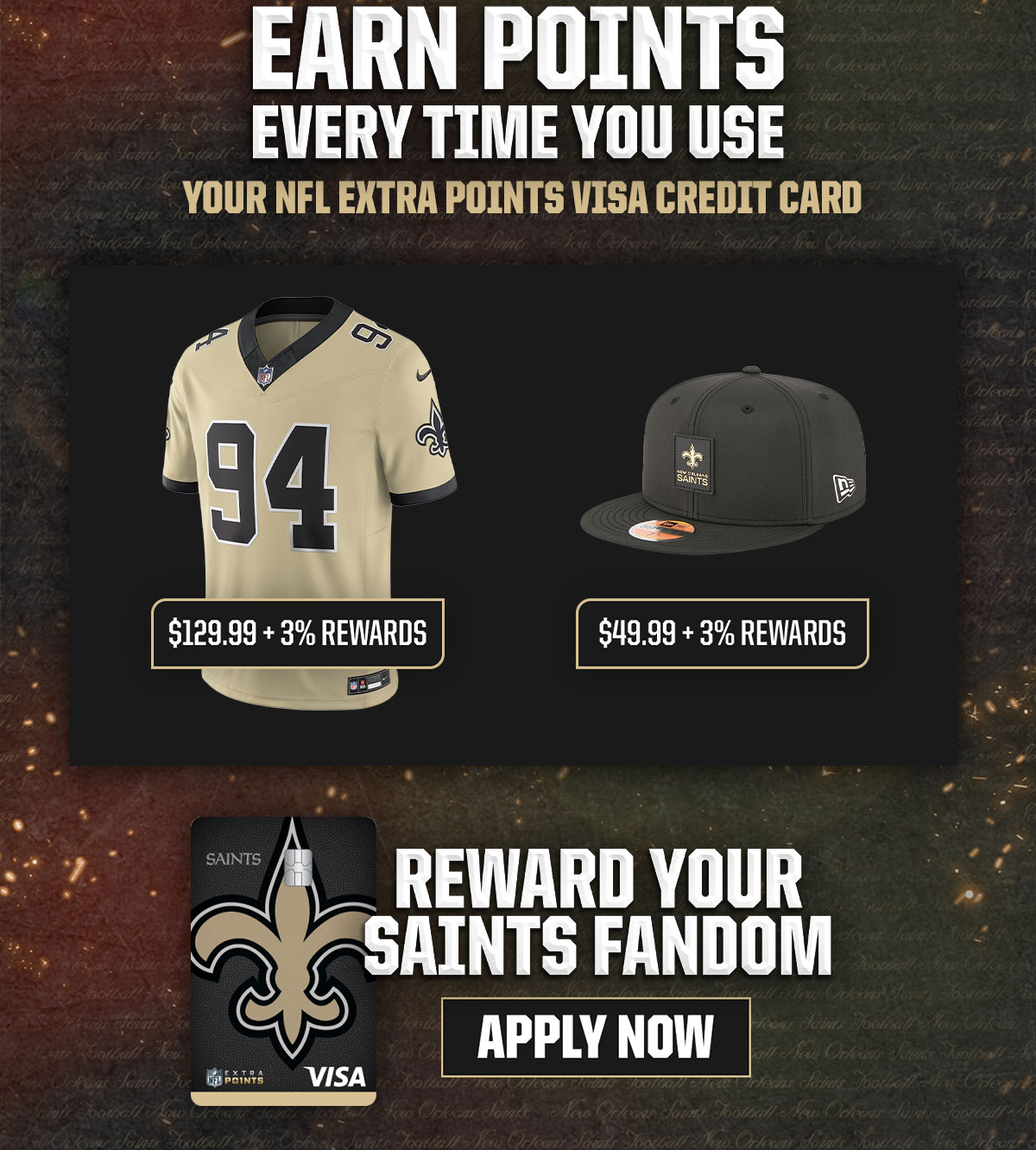 Saints Credit Card