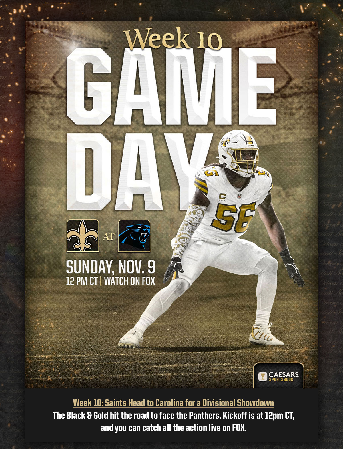 Saints Game Preview