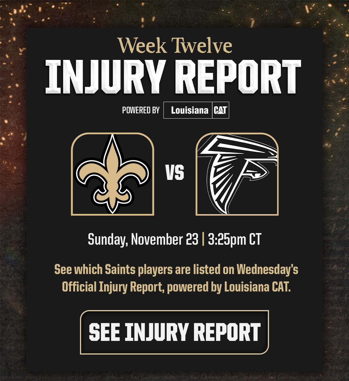 Saints Injury Report