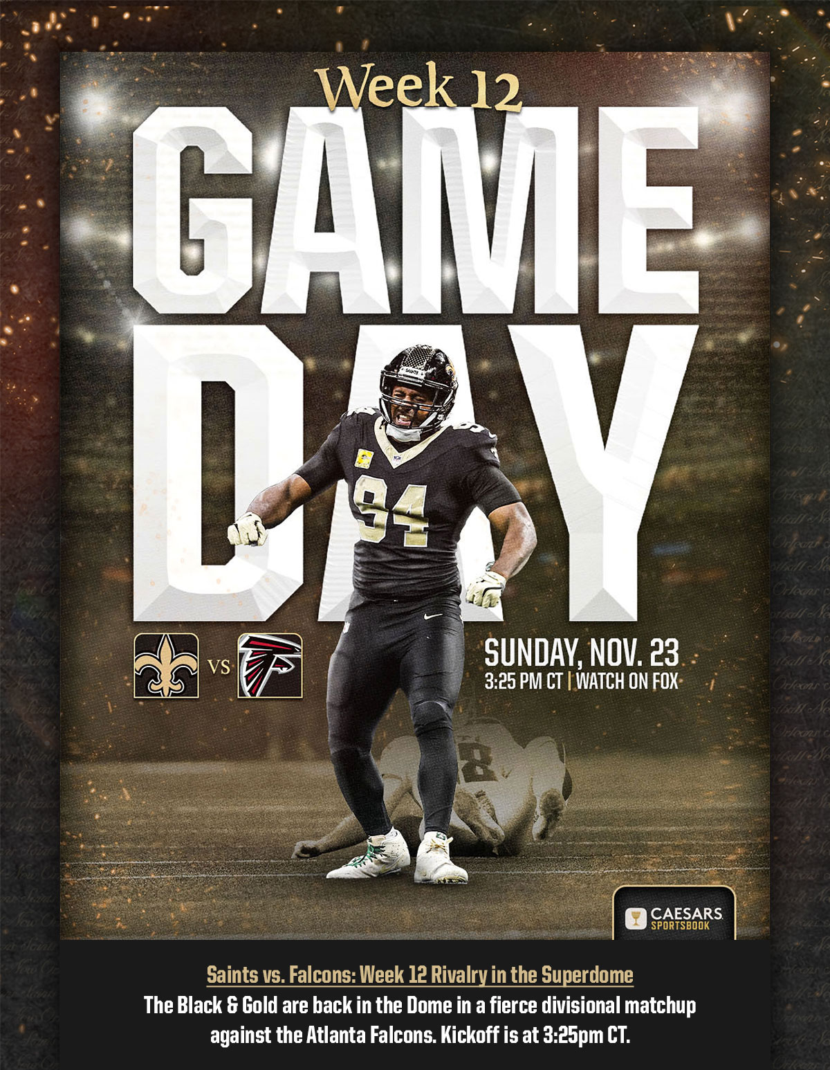 Saints Game Preview
