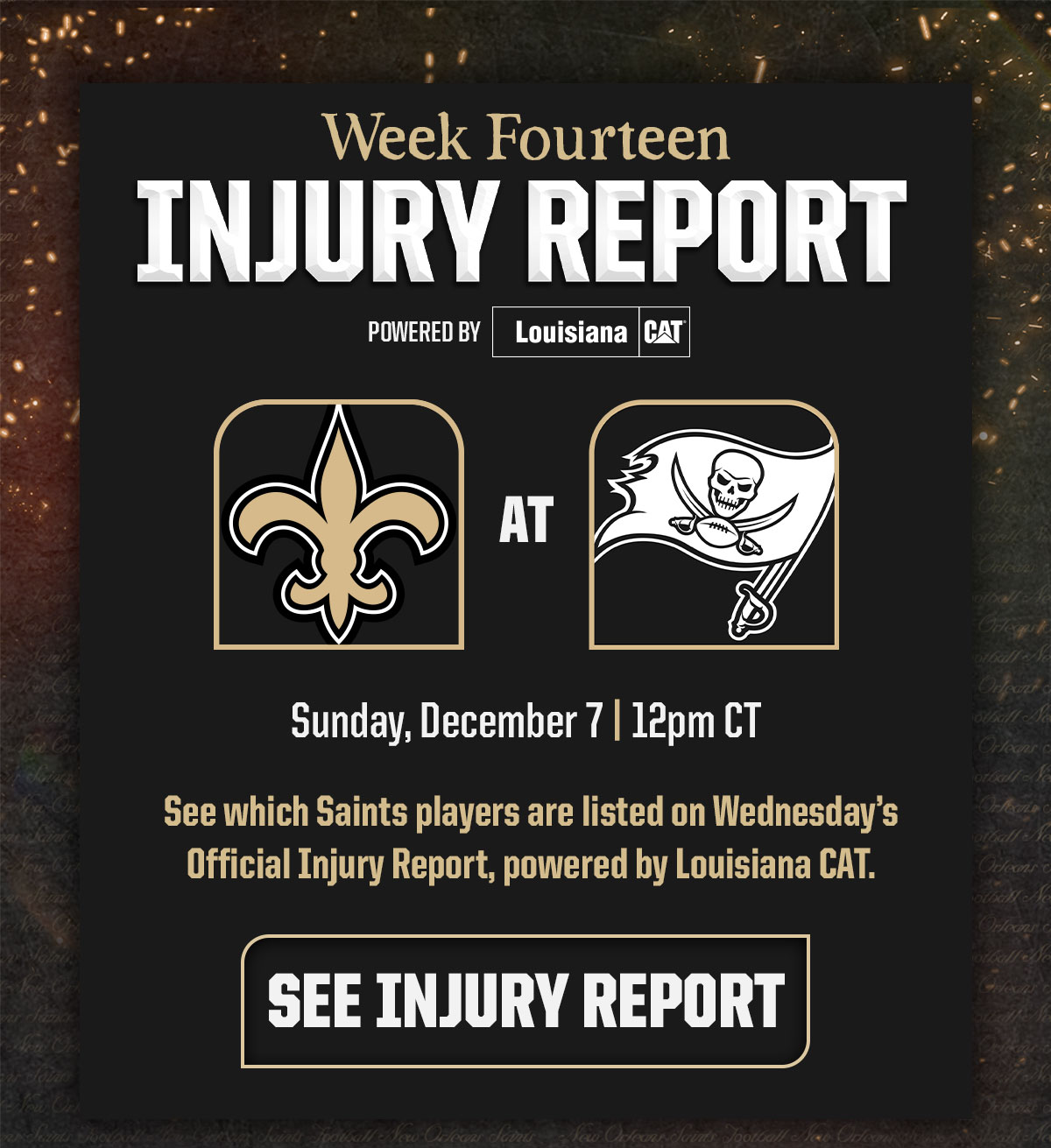 Saints Injury Report